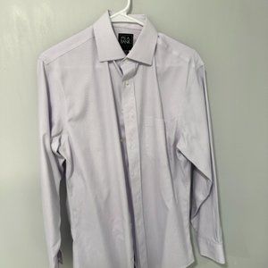 Mens Dress Shirt button down light purple stripe